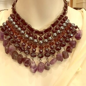 Glamorous jewel necklace